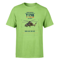 Thumbnail for Turkish Aerospace T129 ATAK Phase 2 design on light green t-shirt, single-side print