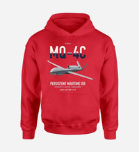 Thumbnail for MQ-4C Triton IFC-4 design on red double-side hoodie, single-side print
