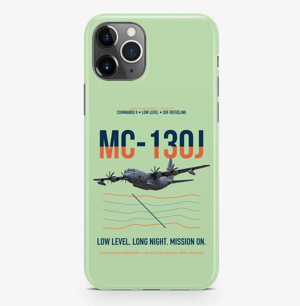 MC-130J COMMANDO II design on light green magsafe iphone case, for iPhone Pro Max