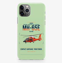 Thumbnail for Airbus MH-65E Dolphin design on light green magsafe iphone case, for iPhone Pro Max