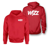 Thumbnail for Wizz Airlines logo on red double side hoodie