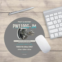 Thumbnail for PW1100G-JM design on gray round mouse pad