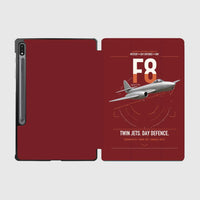 Thumbnail for Gloster Meteor F8 design on dark red samsung tablet tablet case