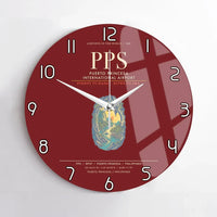 Thumbnail for Puerto Princesa International Airport PPS Wall-Clock No-Frame - Dark Red