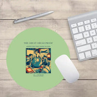 Thumbnail for VINTAGE G4292 - The Great Circle Proof - Designed Mouse Pads design on lightgreen round