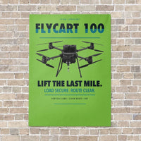 Thumbnail for DJI FlyCart 100 vertical canvas print - no frame - light green background
