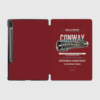 Thumbnail for CONWAY design on dark red samsung tablet tablet case
