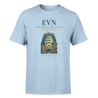 Thumbnail for Zvartnots International Airport (EVN) T-Shirt single-side front print in Light Blue | zvartnots-international-airport-evn-double-side-t-shirt