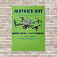 Thumbnail for DJI Matrice 30T vertical canvas print - no frame - light green background
