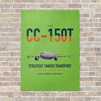 Thumbnail for Airbus CC-150T Polaris vertical canvas print - no frame - light green background