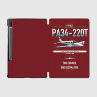 Thumbnail for Piper PA-34-220T Seneca V design on dark red samsung tablet tablet case