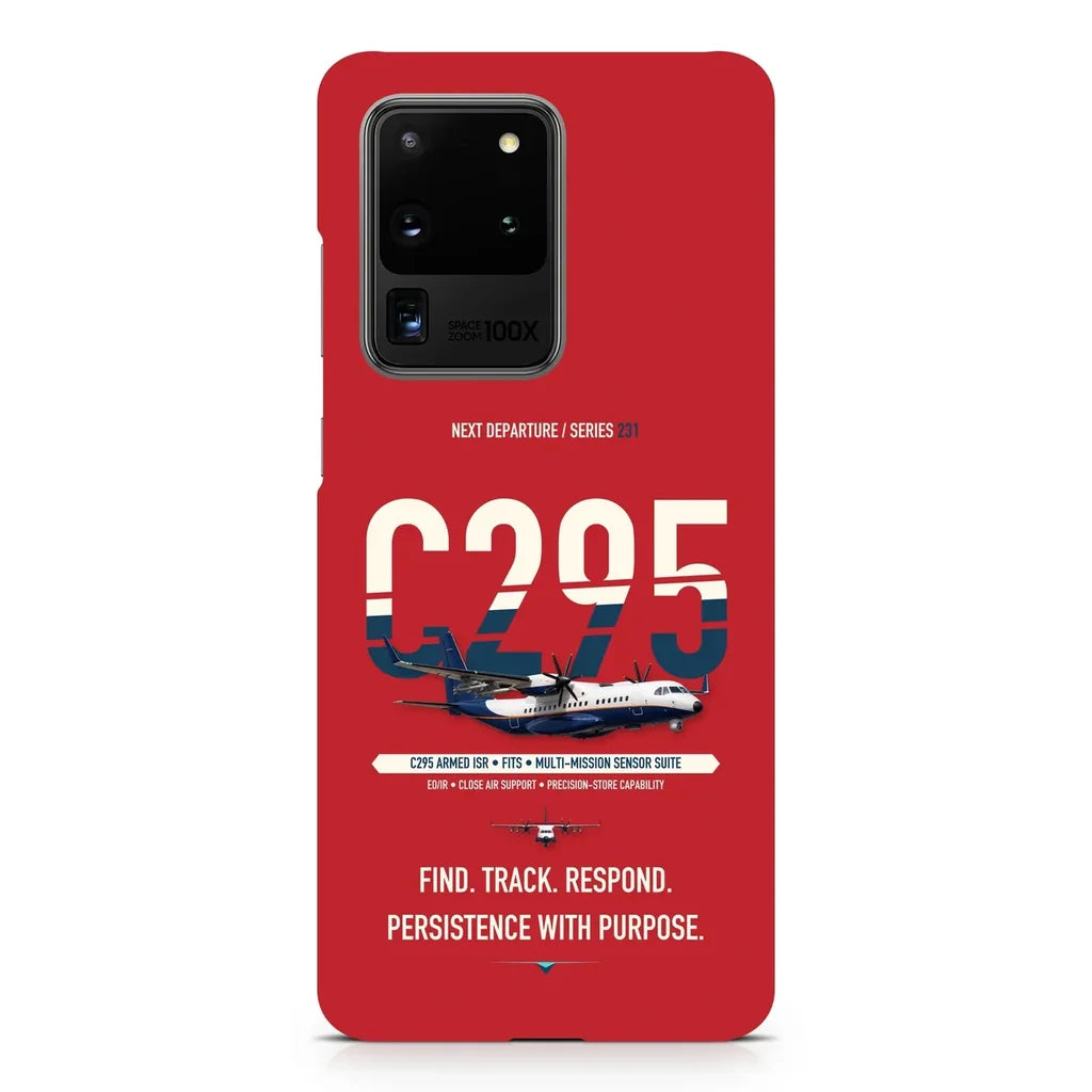 Airbus C295 Armed ISR design on samsung case - red