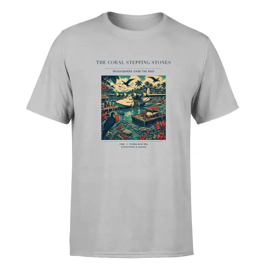 VINTAGE G4060 - The Coral Stepping Stones - Premium T-Shirt design on lightgray premium t shirt