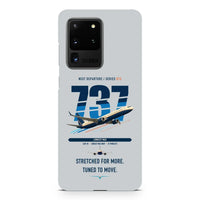 Thumbnail for Boeing 737 MAX 10 design on samsung case - light gray