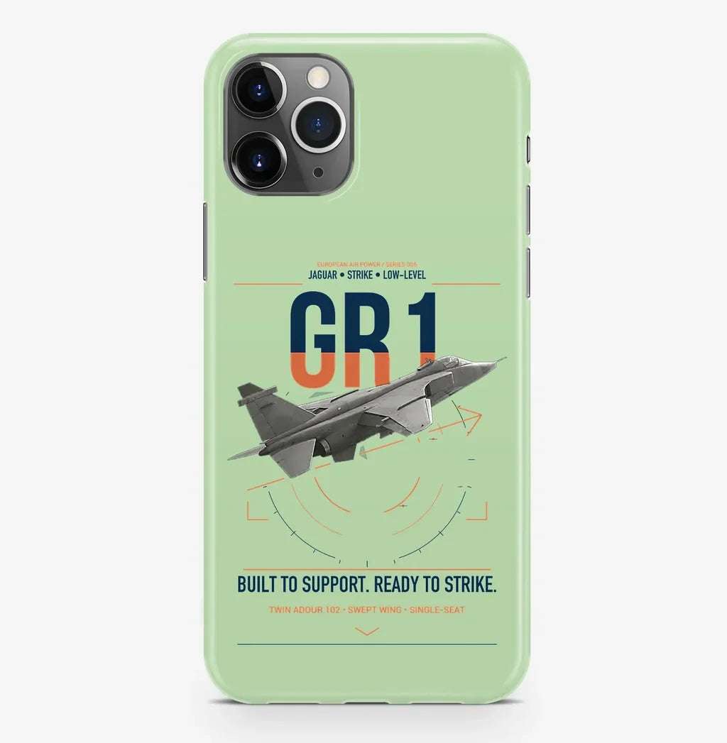 SEPECAT Jaguar GR1 design on light green magsafe iphone case, for iPhone Pro Max