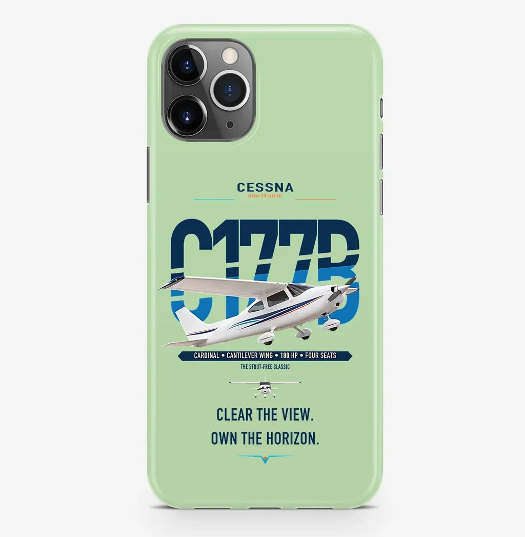 Cessna 177B Cardinal design on light green magsafe iphone case, for iPhone Pro Max