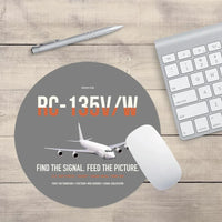 Thumbnail for RC-135V W Rivet Joint design on gray round mouse pad