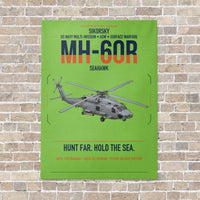 Thumbnail for Sikorsky MH-60R Seahawk vertical canvas print - no frame - light green background