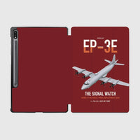 Thumbnail for EP-3E ARIES II design on dark red samsung tablet tablet case