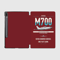 Thumbnail for Piper M700 Fury design on dark red samsung tablet tablet case