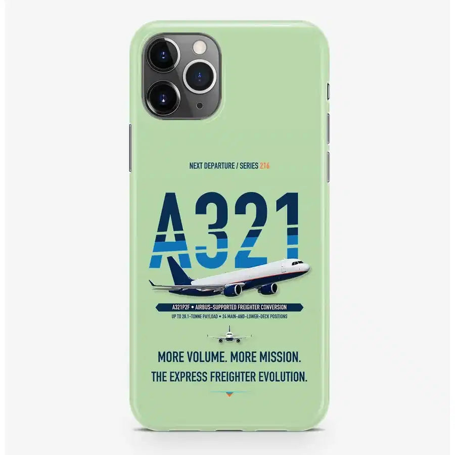 Airbus A321P2F Case ProMax design on light green iphone case promax