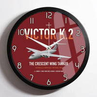 Thumbnail for Handley Page Victor K.2 design on dark red framed wall clock