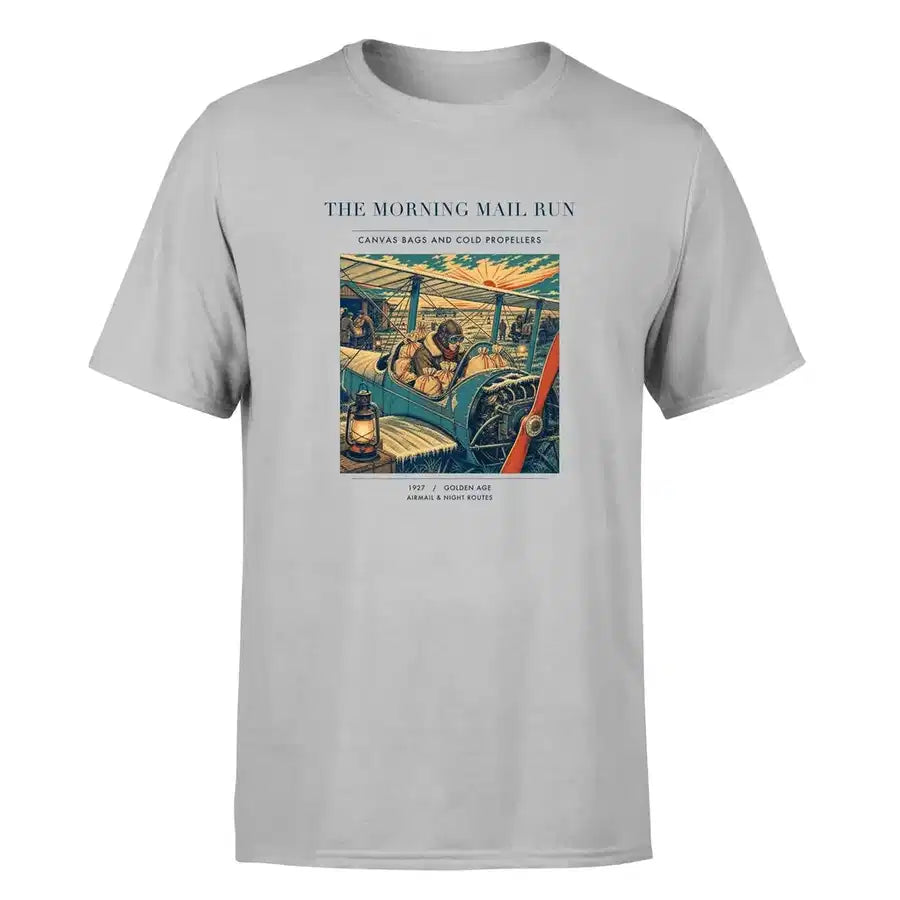 VINTAGE G4146 - The Morning Mail Run - Premium T-Shirt design on lightgray premium t shirt