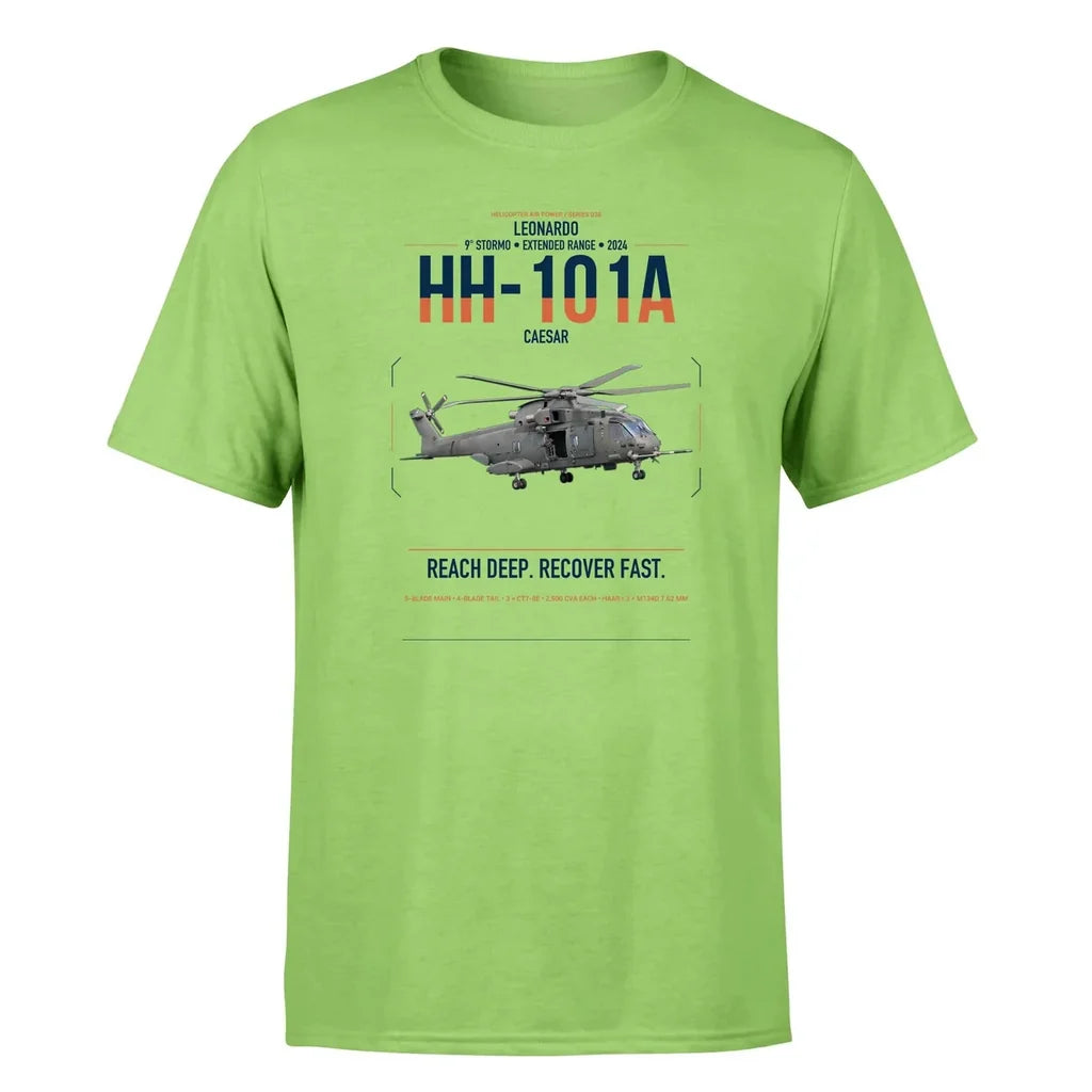 Leonardo HH-101A Caesar design on light green t-shirt, single-side print