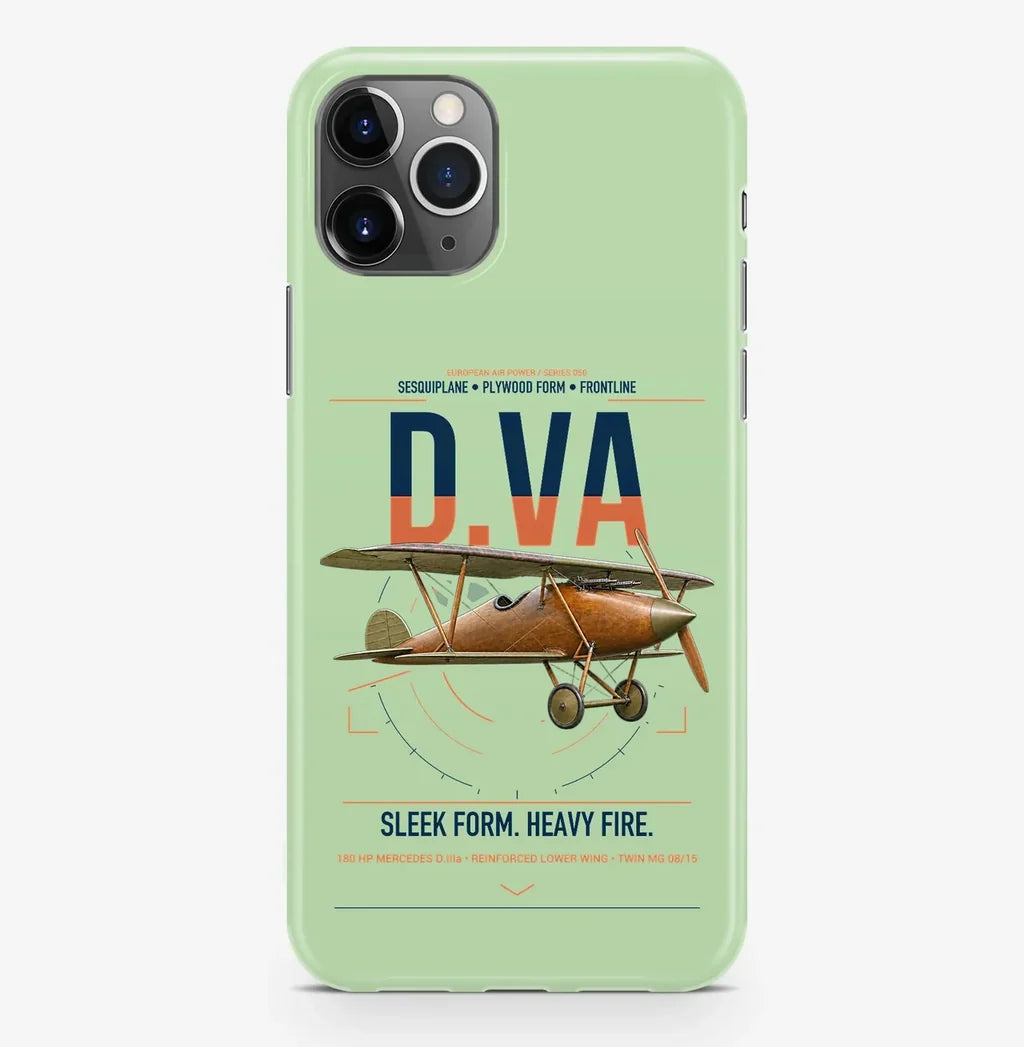 Albatros D.Va design on light green magsafe iphone case, for iPhone Pro Max