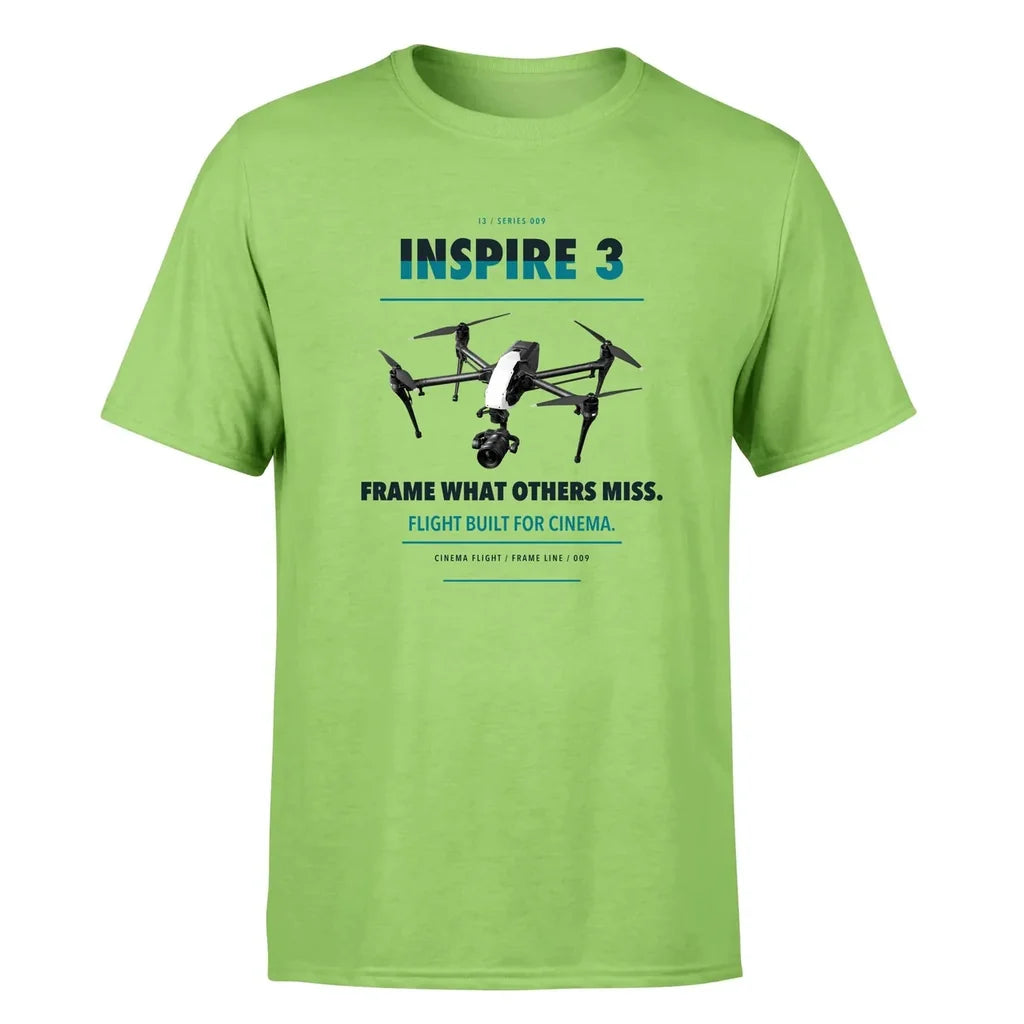 DJI Inspire 3 design on light green single side