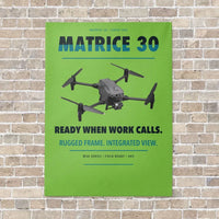 Thumbnail for DJI Matrice 30 vertical canvas print - no frame - light green background
