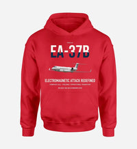 Thumbnail for EA-37B Compass Call design on red double-side hoodie, single-side print