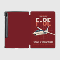 Thumbnail for F-8E Crusader design on dark red samsung tablet tablet case
