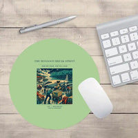 Thumbnail for VINTAGE G4495 - The Monsoon Break Sprint - Designed Mouse Pads design on lightgreen round