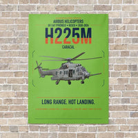 Thumbnail for Airbus Helicopters H225M Caracal vertical canvas print - no frame - light green background