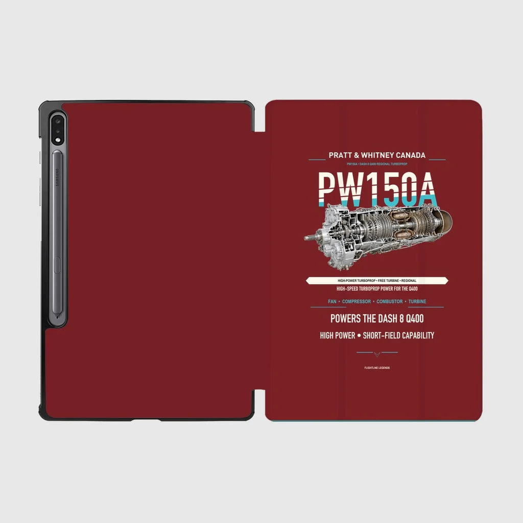 PW150A design on dark red samsung tablet tablet case