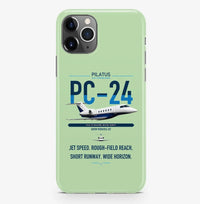 Thumbnail for Pilatus PC-24 design on light green magsafe iphone case, for iPhone Pro Max
