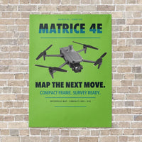 Thumbnail for DJI Matrice 4E vertical canvas print - no frame - light green background