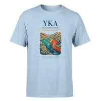 Thumbnail for Kamloops Airport (YKA) T-Shirt single-side front print in Light Blue | kamloops-airport-yka-double-side-t-shirt
