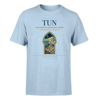 Thumbnail for Tunis-Carthage International Airport (TUN) T-Shirt single-side front print in Light Blue | tunis-carthage-international-airport-tun-double-side-t-shirt