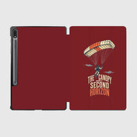 Thumbnail for The Canopy Opens A Second Horizon design on dark red samsung tablet tablet case
