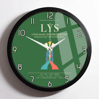Thumbnail for Lyon-Saint Exupery Airport LYS Wall-Clock Framed - Green