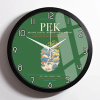 Thumbnail for Beijing Capital International Airport PEK Wall-Clock Framed - Green