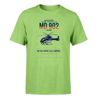 Thumbnail for MD Helicopters MD 902 Explorer design on light green t-shirt, single-side print