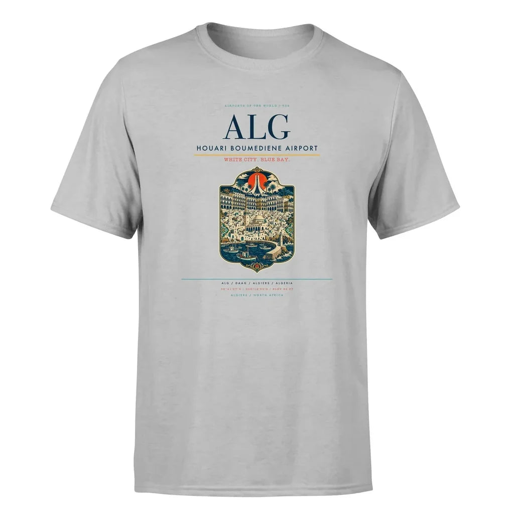 Algiers Airport (ALG) Premium T-Shirt Light Gray