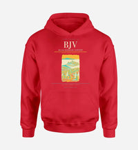 Thumbnail for Milas-Bodrum Airport (BJV) design on red hoodie single-side print
