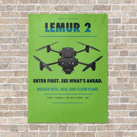 Thumbnail for BRINC LEMUR 2 vertical canvas print - no frame - light green background