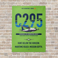 Thumbnail for Airbus C295 MPA/ASW vertical canvas print - no frame - light green background