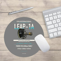 Thumbnail for CFM LEAP-1A design on gray round mouse pad