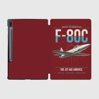 Thumbnail for F-80C Shooting Star design on dark red samsung tablet tablet case